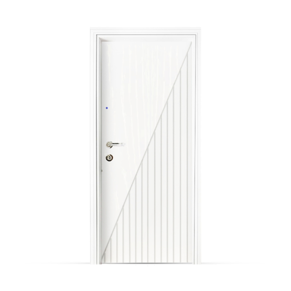 باري وود باب خشب داخلي مجزع Pvc كود Pp210-129 ابيض - 8090 سم