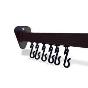 Turkish Adjustable Curtain Rod - Black