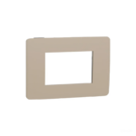 Schneide Cover Frame New Unica 3 Gang – Dark Beige/black