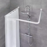 Shower Curtain Rod   White