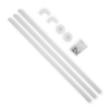 Shower Curtain Rod - White