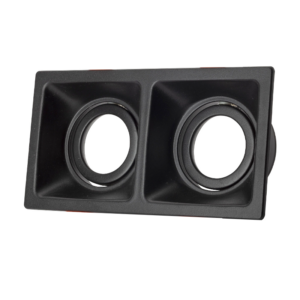 Double Hollow Frame Spot - Black