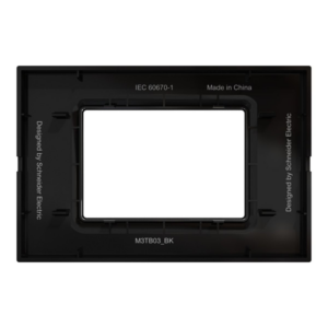 Schneider Miluz Cover Frame 3 Gang – Black