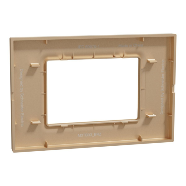 Schneider Miluz Cover Frame 3 Gang – Bronze