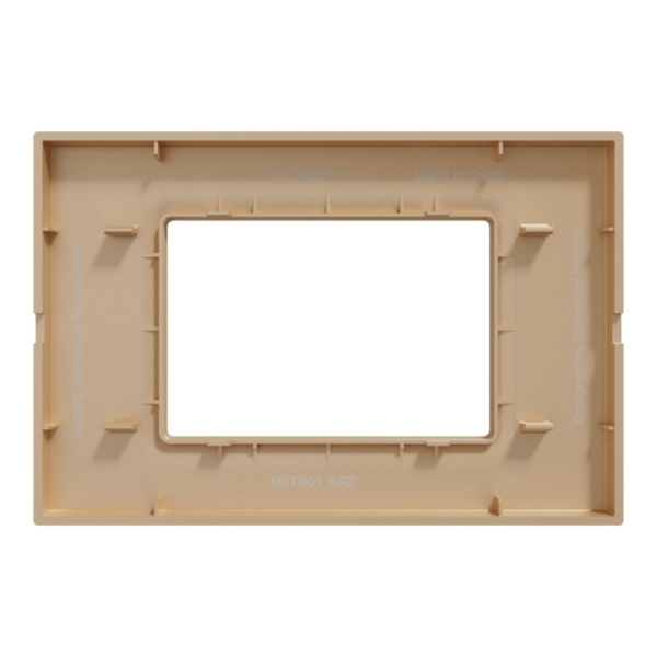 Schneider Miluz Cover Frame 3 Gang – Bronze