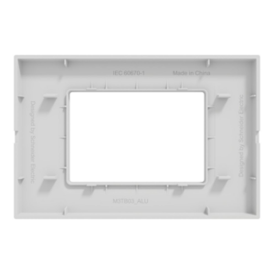 Schneider Miluz Cover Frame 3 Gang – Silver