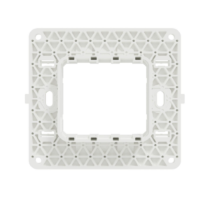 Schneider Miluz Square Support Frame 2 Modules- White
