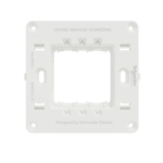 Schneider Miluz Square Support Frame 2 Modules  White