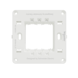 Schneider Miluz Square Support Frame 2 Modules- White