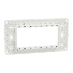 Schneider Miluz Support Frame 4 Modules  White