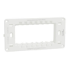 Schneider Miluz Support Frame 4 Modules- White