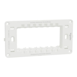 Schneider Miluz Support Frame 4 Modules- White