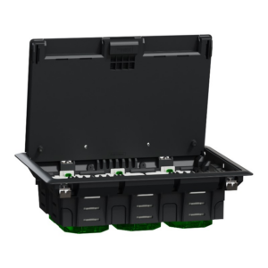 Schneider Unica Plastic Floorbox - 6 Mod