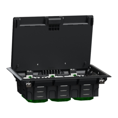 شنايدر يونيكا صندوق مقابس ارضي بلاستيك   6 فتحات