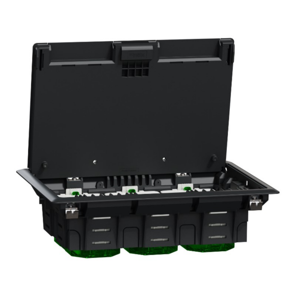 Schneider Unica Plastic Floorbox - 6 Mod