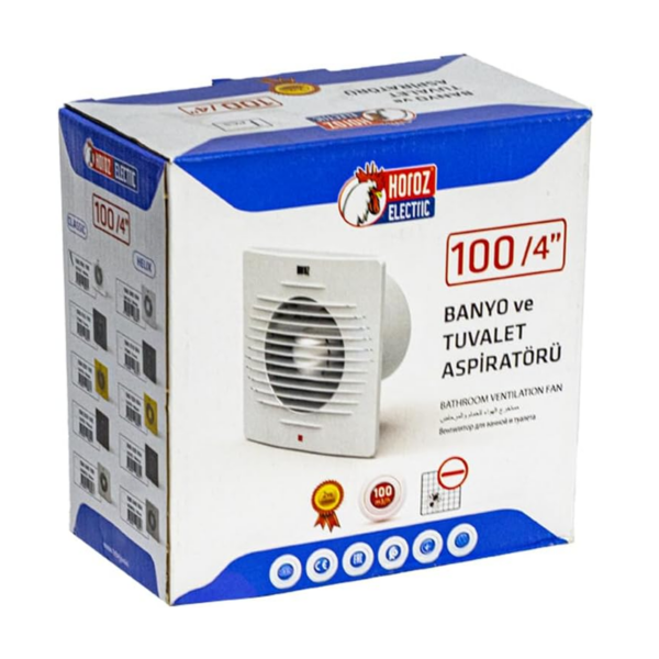 Horoz Turkish Extractor Hood 10cm - White