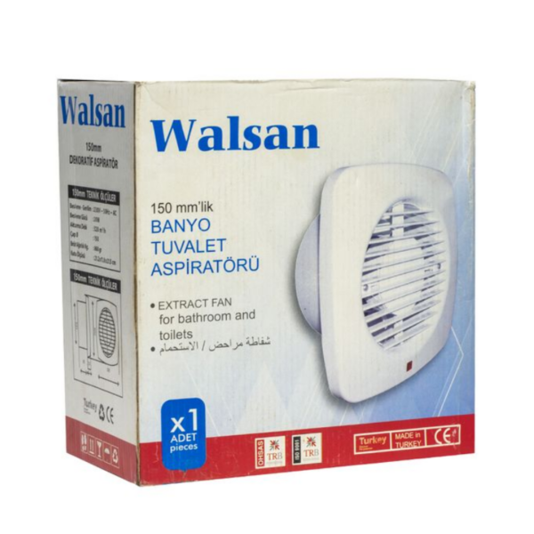 Walson Turkish Extractor Hood 15cm - White