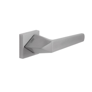 Al-ahram Rosette Cylinder Door Handle Set Sicuro Joya Square – Nickel Matt