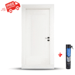 باب خشب داخلي ميلامين كود 401  ابيض    8090سم