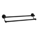 Bathrobe And Towel Holder Rack   Black