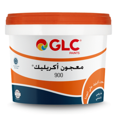 جى ال سى بستلة معجون اكريليك 900 ابيض   9 لتر