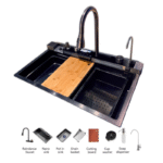 بيورتي حوض مطبخ سمارت ستانلس ديجيتال كوري   48 × 80 سم