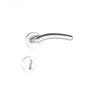 Shabana Stores Sicuro Door Handle Set With Cylinder 4 Pcs Nickel Matt New