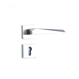 Shabana Stores Doganlar Door Handle Set With Cylinder 4 Pcs Nickel Matt 242 New