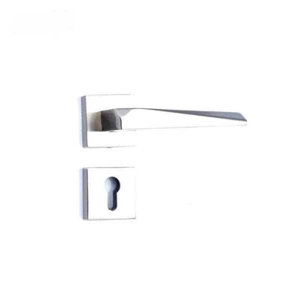 Shabana Stores Doganlar Door Handle Set With Cylinder 4 Pcs Nickel Matt 242 New