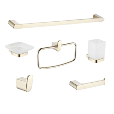 طقم اكسسوارات حمام 6 قطع كود 99100 | ذهبي