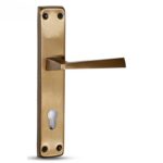 Al ahram Door Handle Set   Antique Gold