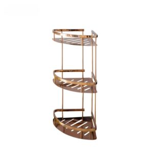 Shabana Stores Corner Bathroom Stainless Steel 3 Floors Rose Gold New