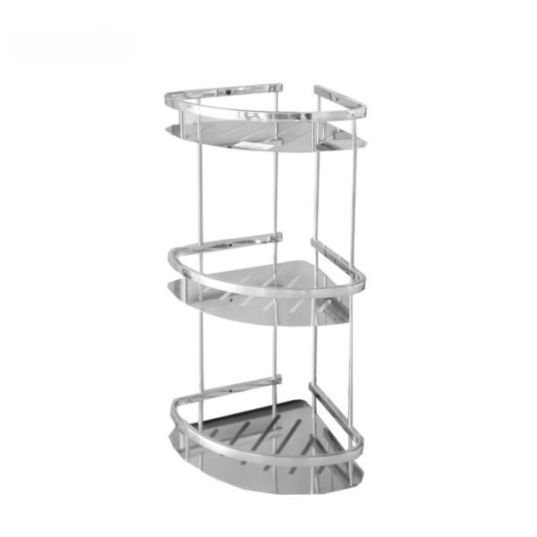 Shabana Stores Corner Bathroom Stainless Steel 3 Floors Silver 1 New