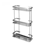 Shabana Stores Corner Bathroom Stainless Steel 3 Floors Silver New