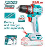 توتال شنيور 20 فولت عادة   55 نيوتن   بدون بطارية و شاحن