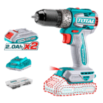 Total Compact Brushless Cordless Drill 20v 60nm   2 Batteries
