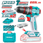 توتال شنيور 13مم  20 فولت 66 نيوتن  2 بطارية